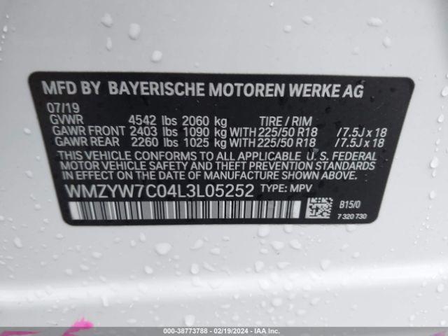 Photo 8 VIN: WMZYW7C04L3L05252 - MINI COUNTRYMAN 