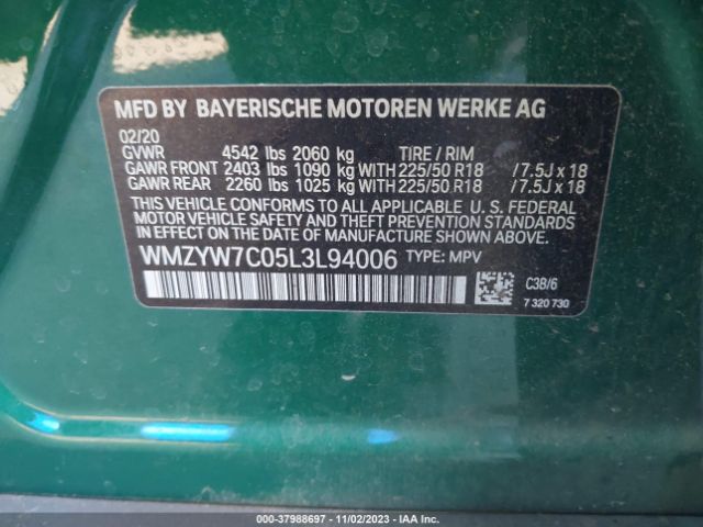 Photo 8 VIN: WMZYW7C05L3L94006 - MINI COUNTRYMAN 