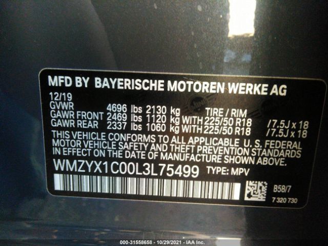 Photo 8 VIN: WMZYX1C00L3L75499 - MINI COUNTRYMAN 