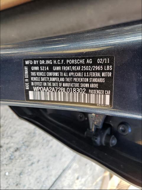 Photo 9 VIN: WP0AA2A72BL018302 - PORSCHE PANAMERA 