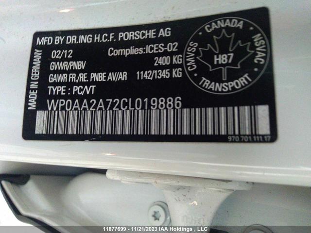 Photo 8 VIN: WP0AA2A72CL019886 - PORSCHE PANAMERA 