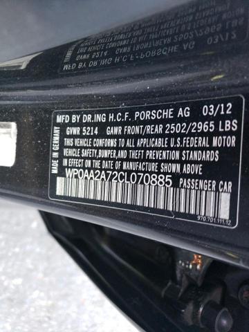 Photo 12 VIN: WP0AA2A72CL070885 - PORSCHE PANAMERA 