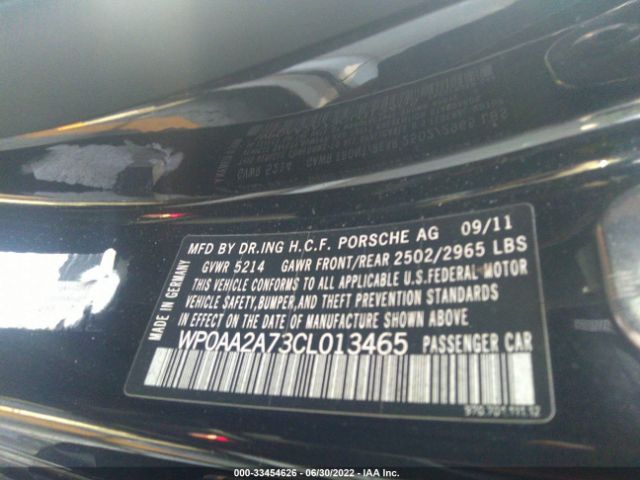 Photo 8 VIN: WP0AA2A73CL013465 - PORSCHE PANAMERA 