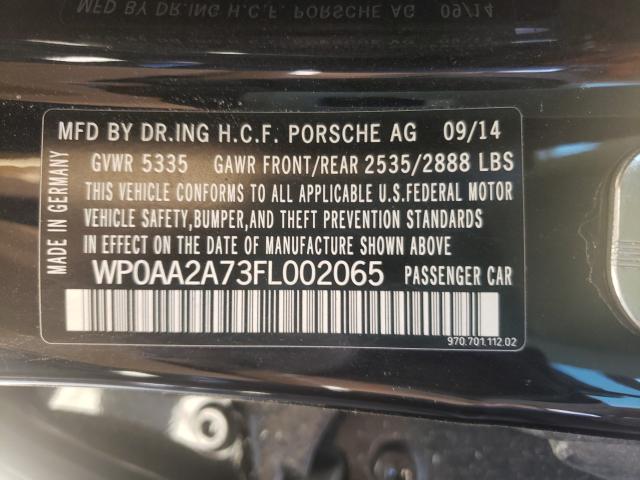 Photo 9 VIN: WP0AA2A73FL002065 - PORSCHE PANAMERA 2 