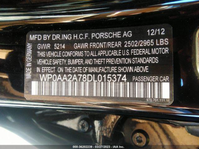 Photo 8 VIN: WP0AA2A78DL015374 - PORSCHE PANAMERA 