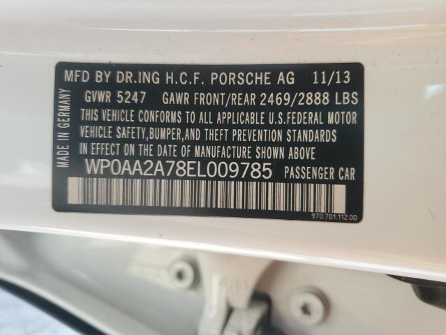 Photo 11 VIN: WP0AA2A78EL009785 - PORSCHE PANAMERA 