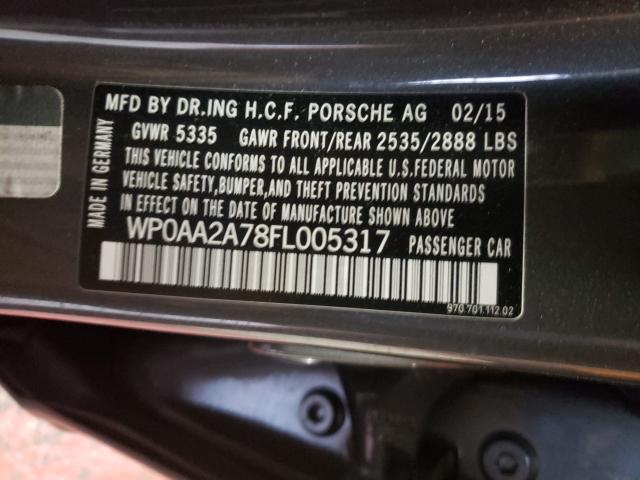 Photo 9 VIN: WP0AA2A78FL005317 - PORSCHE PANAMERA 