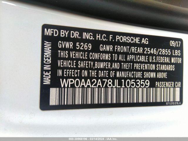 Photo 8 VIN: WP0AA2A78JL105359 - PORSCHE PANAMERA 