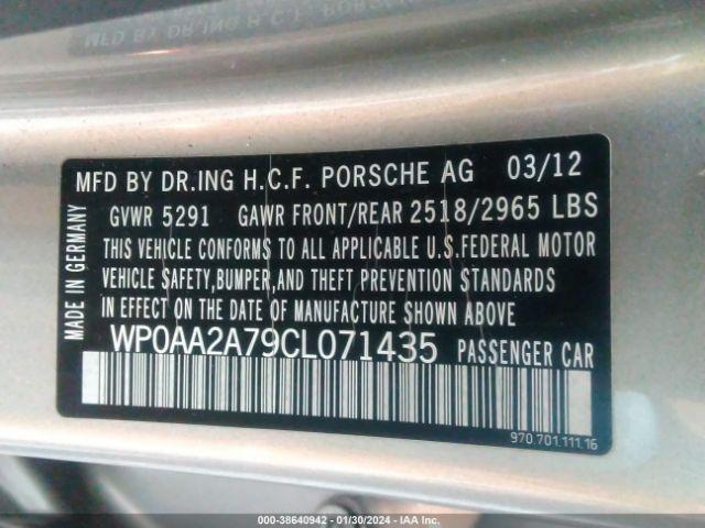 Photo 8 VIN: WP0AA2A79CL071435 - PORSCHE PANAMERA 