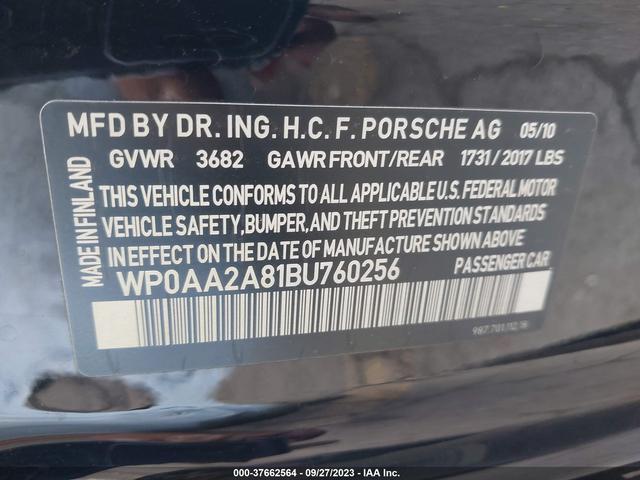 Photo 8 VIN: WP0AA2A81BU760256 - PORSCHE CAYMAN 