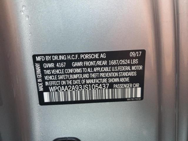 Photo 12 VIN: WP0AA2A93JS105437 - PORSCHE 911 CARRER 