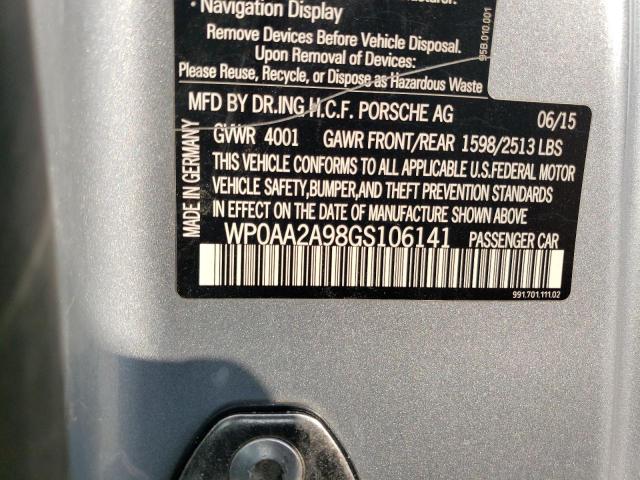 Photo 11 VIN: WP0AA2A98GS106141 - PORSCHE 911 