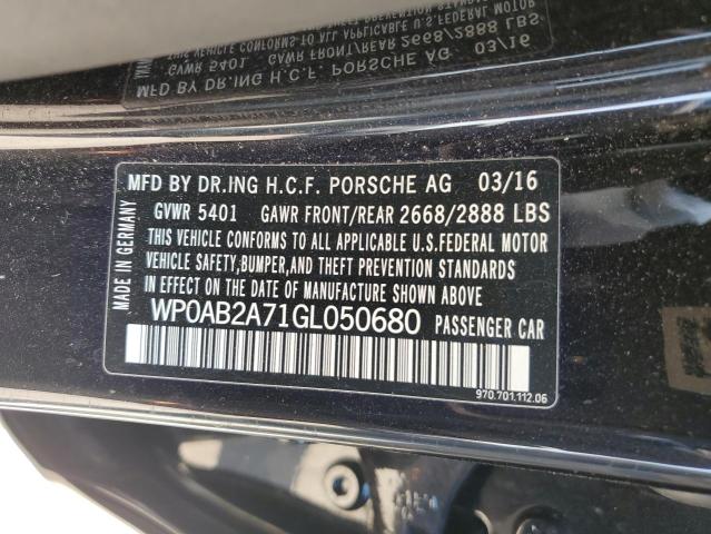 Photo 12 VIN: WP0AB2A71GL050680 - PORSCHE PANAMERA S 