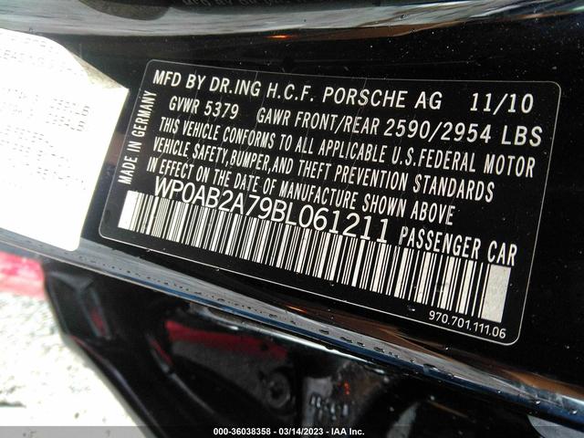 Photo 8 VIN: WP0AB2A79BL061211 - PORSCHE PANAMERA 