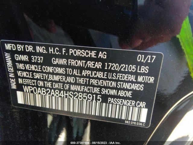 Photo 8 VIN: WP0AB2A84HS285915 - PORSCHE 718 CAYMAN 