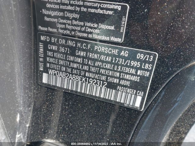 Photo 8 VIN: WP0AB2A88EK192312 - PORSCHE CAYMAN 