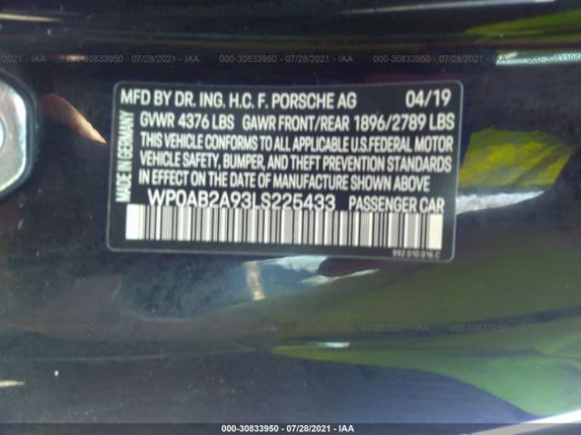 Photo 8 VIN: WP0AB2A93LS225433 - PORSCHE 911 