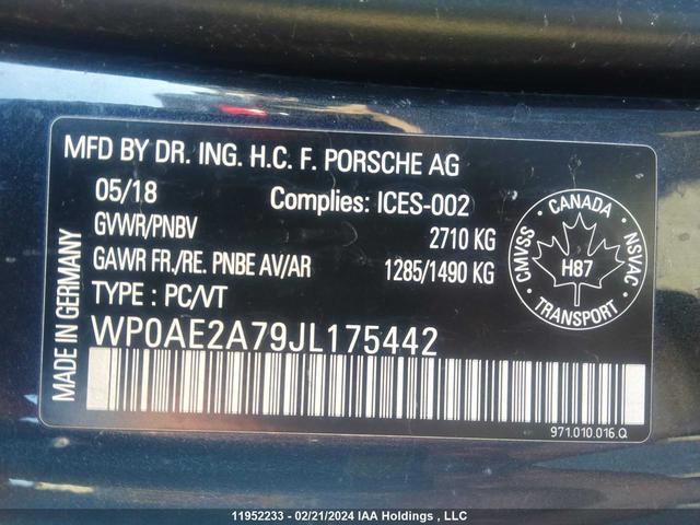 Photo 7 VIN: WP0AE2A79JL175442 - PORSCHE PANAMERA 