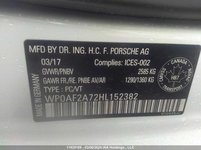 Photo 8 VIN: WP0AF2A72HL152382 - PORSCHE PANAMERA 