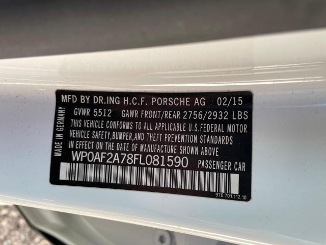 Photo 9 VIN: WP0AF2A78FL081590 - PORSCHE PANAMERA 