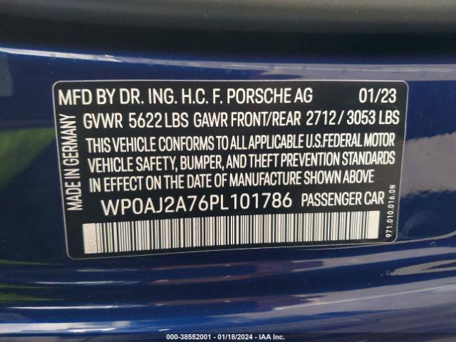 Photo 8 VIN: WP0AJ2A76PL101786 - PORSCHE PANAMERA 