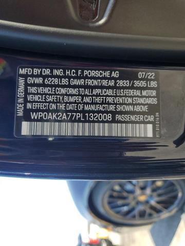 Photo 11 VIN: WP0AK2A77PL132008 - PORSCHE PANAMERA 4 