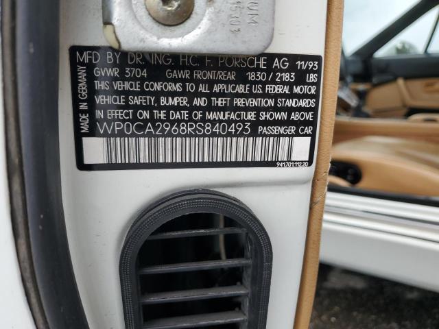 Photo 11 VIN: WP0CA2968RS840493 - PORSCHE 968 