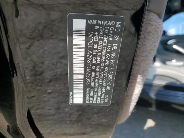Photo 11 VIN: WP0CA29811U622096 - PORSCHE BOXSTER 