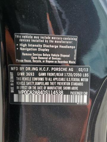 Photo 12 VIN: WP0CA2A84DS114538 - PORSCHE BOXSTER 