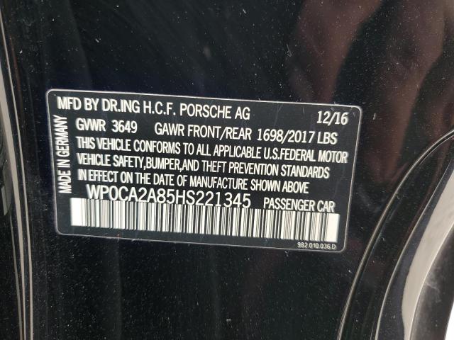 Photo 11 VIN: WP0CA2A85HS221345 - PORSCHE BOXSTER 