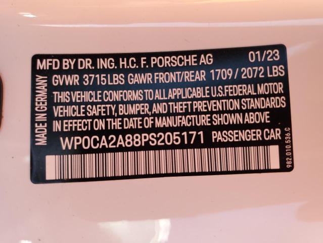 Photo 12 VIN: WP0CA2A88PS205171 - PORSCHE BOXSTER BA 