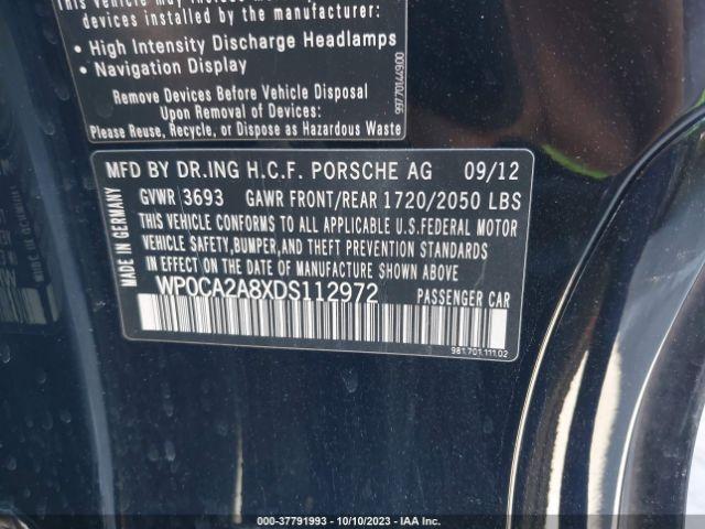 Photo 8 VIN: WP0CA2A8XDS112972 - PORSCHE BOXSTER 