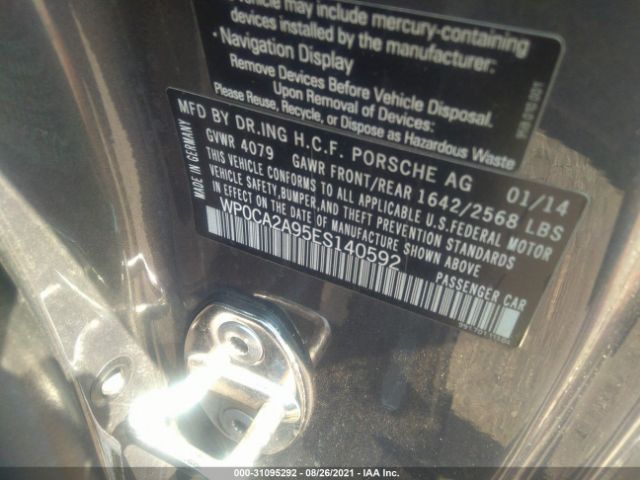 Photo 8 VIN: WP0CA2A95ES140592 - PORSCHE 911 CARRER 