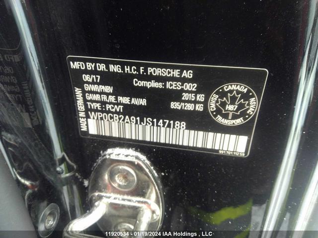 Photo 8 VIN: WP0CB2A91JS147188 - PORSCHE 911 