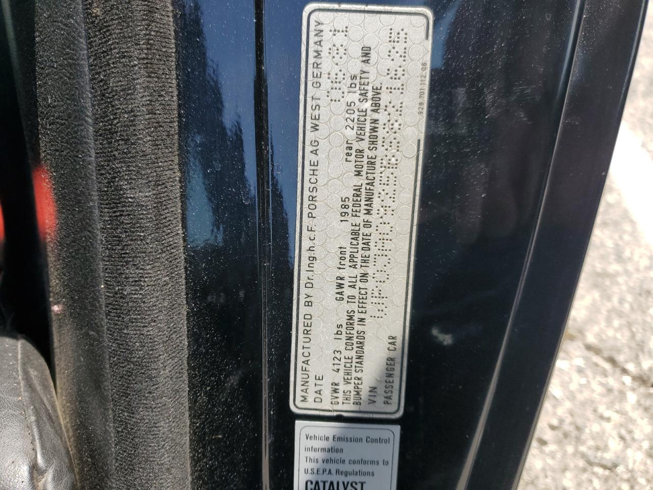 Photo 12 VIN: WP0JA0925BS821625 - PORSCHE 928 