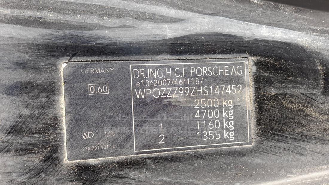 Photo 2 VIN: WP0ZZZ99ZHS147452 - PORSCHE CARRERA 