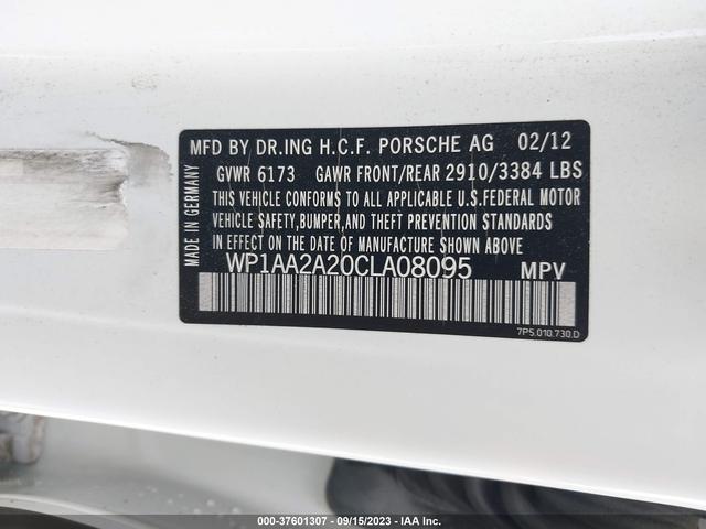 Photo 8 VIN: WP1AA2A20CLA08095 - PORSCHE CAYENNE 