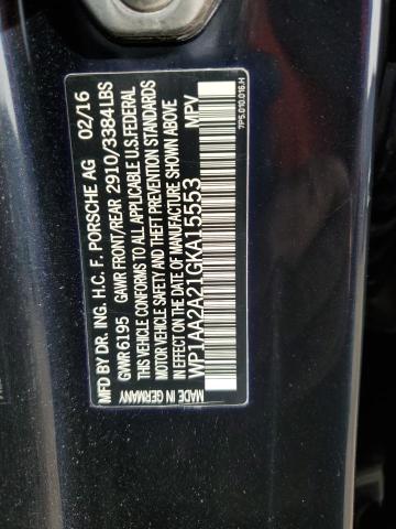 Photo 12 VIN: WP1AA2A21GKA15553 - PORSCHE CAYENNE 