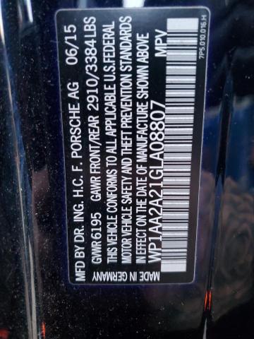 Photo 12 VIN: WP1AA2A21GLA08807 - PORSCHE CAYENNE 