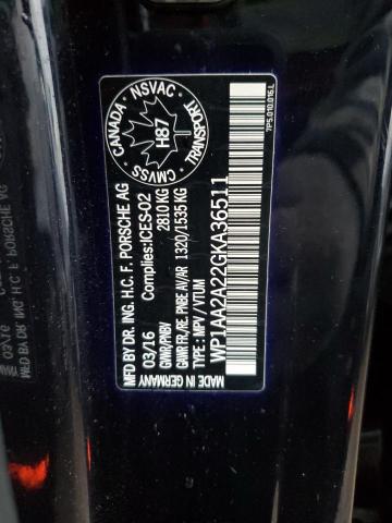 Photo 12 VIN: WP1AA2A22GKA36511 - PORSCHE CAYENNE 