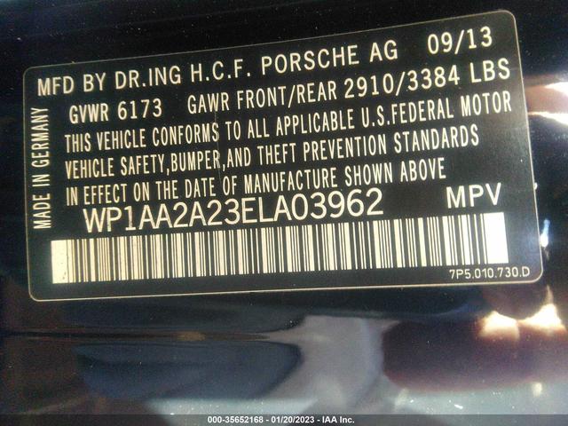 Photo 9 VIN: WP1AA2A23ELA03962 - PORSCHE CAYENNE 