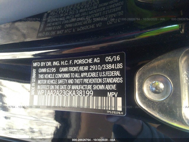 Photo 8 VIN: WP1AA2A23GKA38199 - PORSCHE CAYENNE 