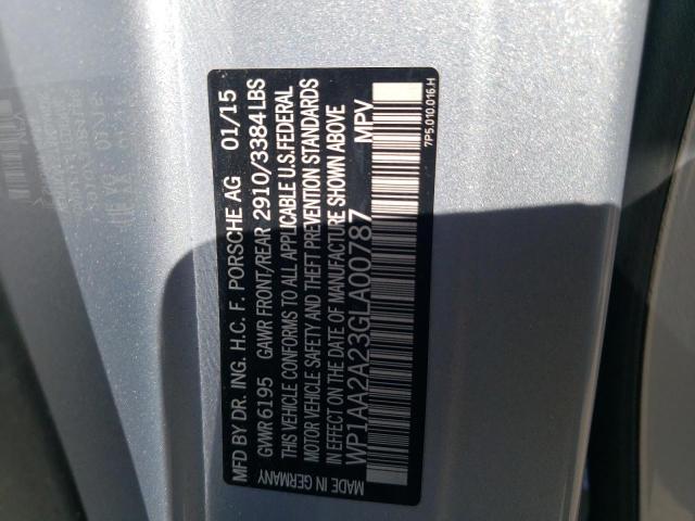 Photo 11 VIN: WP1AA2A23GLA00787 - PORSCHE CAYENNE 