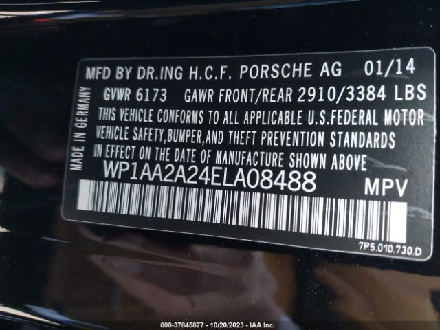 Photo 8 VIN: WP1AA2A24ELA08488 - PORSCHE CAYENNE 