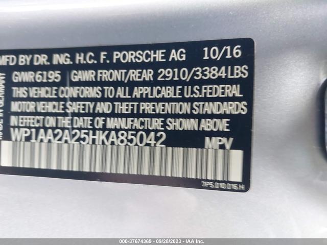 Photo 8 VIN: WP1AA2A25HKA85042 - PORSCHE CAYENNE 