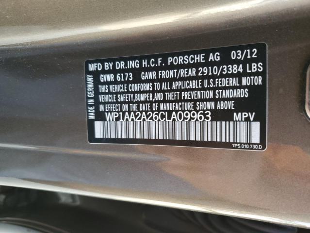 Photo 12 VIN: WP1AA2A26CLA09963 - PORSCHE CAYENNE 