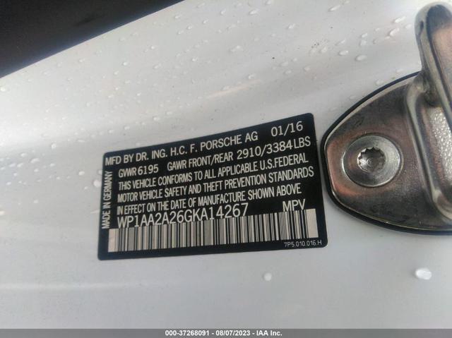 Photo 8 VIN: WP1AA2A26GKA14267 - PORSCHE CAYENNE 