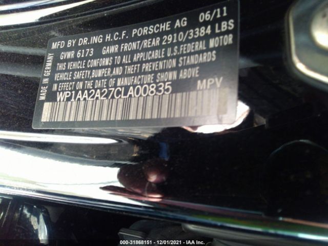 Photo 8 VIN: WP1AA2A27CLA00835 - PORSCHE CAYENNE 