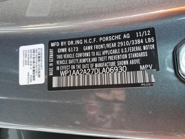 Photo 12 VIN: WP1AA2A27DLA06930 - PORSCHE CAYENNE 