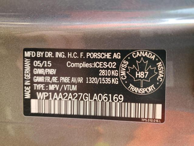 Photo 12 VIN: WP1AA2A27GLA06169 - PORSCHE CAYENNE 